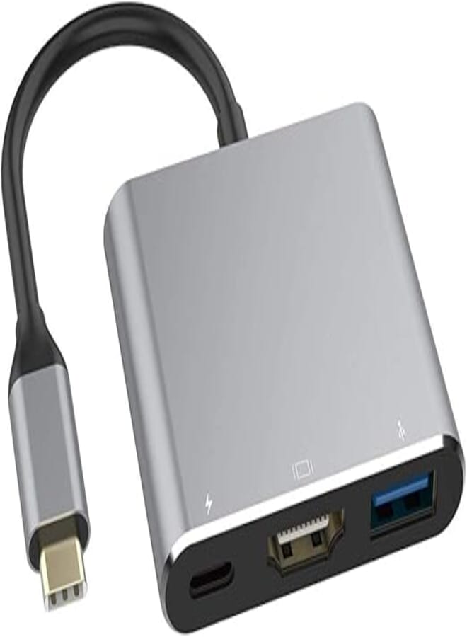 Tobo USB 3 in 1 HUB Type-C to HDMI/PD/USB Thunderbolt 3 Type C Female with USB 3.0 5Gbps Port Converter Adapter-TD-221TC.